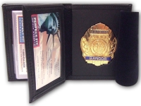 Hidden  Badge Wallet w/ Money Pocket, 5 CC Slots & Flipping ID Window, Federal Canadian Police Model 104